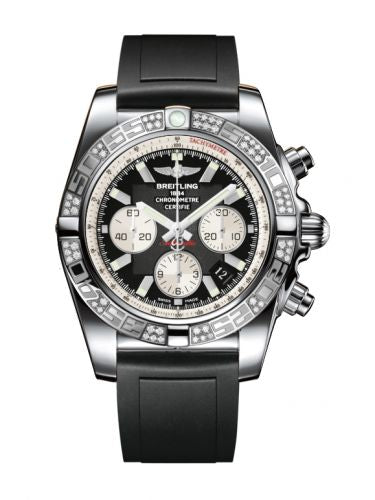 Remontoir à montres pour montre Breitling Chronomat Chronomat 44 Stainless Steel / Diamond / Onyx Noire / Rubber