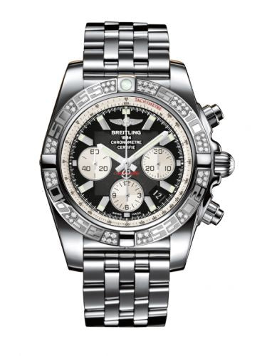 Remontoir à montres pour montre Breitling Chronomat Chronomat 44 Stainless Steel / Diamond / Onyx Noire / Bracelet