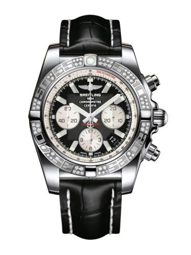 Remontoir à montres pour montre Breitling Chronomat Chronomat 44 Stainless Steel / Diamond / Onyx Noire / Croco