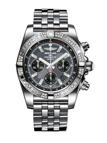 Remontoir à montres pour montre Breitling Chronomat Chronomat 44 Stainless Steel / Diamond / Noireeye Gray / Bracelet