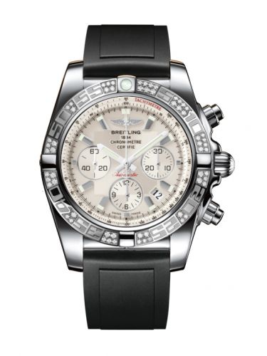 Remontoir à montres pour montre Breitling Chronomat Chronomat 44 Stainless Steel / Diamond / Sierra Argent / Rubber