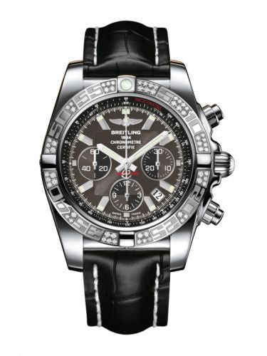 Remontoir à montres pour montre Breitling Chronomat Chronomat 44 Stainless Steel / Diamond / Carbon Noire / Croco