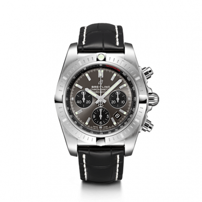 Remontoir à montres pour montre Breitling Chronomat Chronomat B01 Chronograph 44 Stainless Steel / Noireeye Gris / Croco / Pin