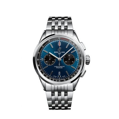 Remontoir à montres pour montre Breitling Premier Premier B01 Chronograph 42 Stainless Steel / Bleu / Bracelet