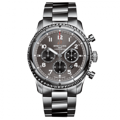 Remontoir à montres pour montre Breitling Aviatior 8 Aviator 8 B01 Chronograph 43 Stainless Steel / Anthracite / Bracelet