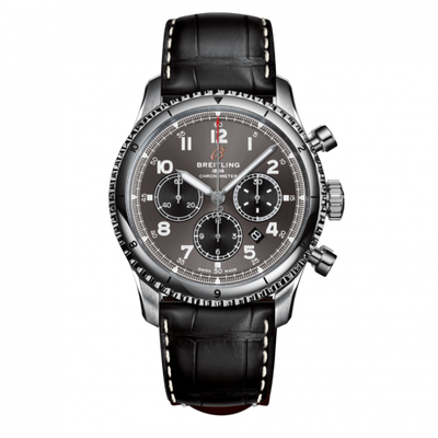 Remontoir à montres pour montre Breitling Aviatior 8 Aviator 8 B01 Chronograph 43 Stainless Steel / Anthracite / Croco / Pin