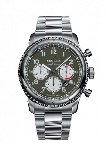 Watch Winder for watch Breitling Aviatior 8 Aviator 8 B01 Chronograph 43 Stainless Steel / Curtiss Warhawk / Bracelet