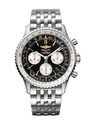 Remontoir à montres pour montre Breitling Navitimer Navitimer 01 43 Stainless Steel / Noire / Bracelet
