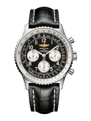 Remontoir à montres pour montre Breitling Navitimer Navitimer 01 43 Stainless Steel / Noire Arabic / Croco