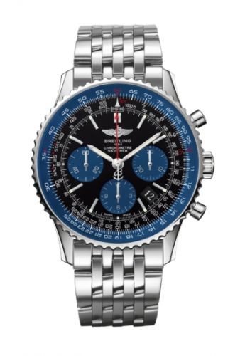 Remontoir à montres pour montre Breitling Navitimer Navitimer 01 43 Stainless Steel / Bleu Edition / Bracelet
