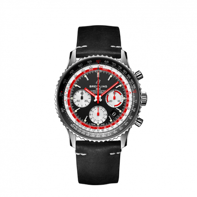 Remontoir à montres pour montre Breitling Navitimer Navitimer 1 B01 Chronograph 43 Stainless Steel / Airline Editions SwissAir / Calf / Pin