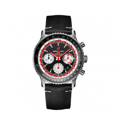 Remontoir à montres pour montre Breitling Navitimer Navitimer 1 B01 Chronograph 43 Stainless Steel / Airline Editions SwissAir / Calf / Folding