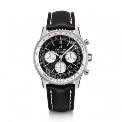 Remontoir à montres pour montre Breitling Navitimer Navitimer 1 B01 Chronograph 43 Stainless Steel / Noire / Calf / Pin