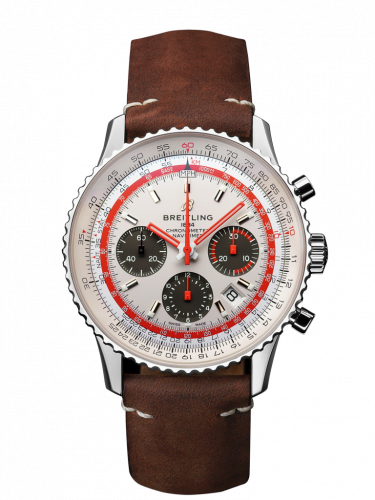 Remontoir à montres pour montre Breitling Navitimer Navitimer 1 B01 Chronograph 43 Stainless Steel / Airline Editions TWA / Calf / Folding