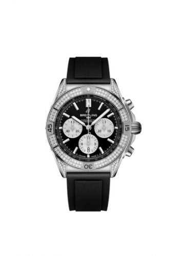 Remontoir à montres pour montre Breitling Chronomat Chronomat B01 42 Stainless Steel - Diamond / Noire / Rubber