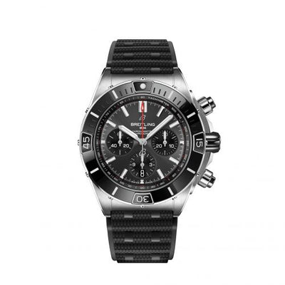 Remontoir à montres pour montre Breitling Chronomat Super Chronomat B01 44 Stainless Steel / Anthracite / Rubber / Boutique Edition