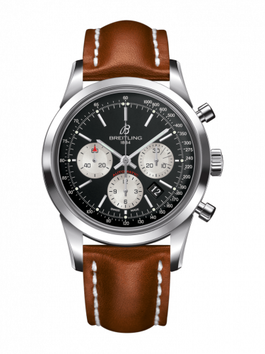 Watch Winder for watch Breitling Transocean Transocean Chronograph Stainless Steel / Reverse Panda / Calf / Folding