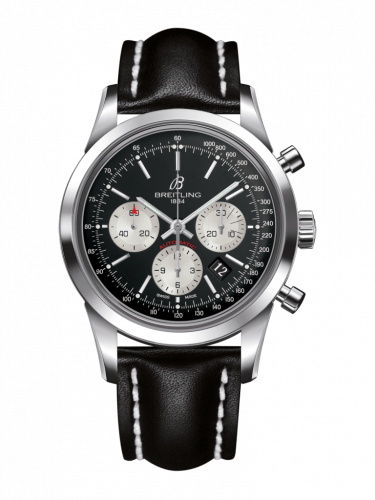 Watch Winder for watch Breitling Transocean Transocean Chronograph Stainless Steel / Reverse Panda / Calf / Folding