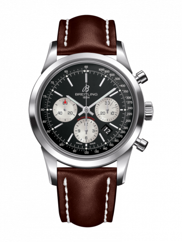 Watch Winder for watch Breitling Transocean Transocean Chronograph Stainless Steel / Reverse Panda / Calf / Pin