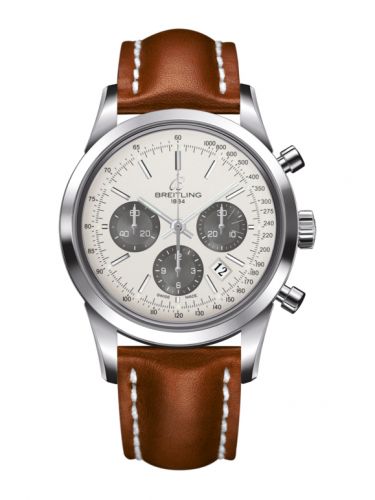 Watch Winder for watch Breitling Transocean Transocean Chronograph Stainless Steel / Panda / Calf / Pin