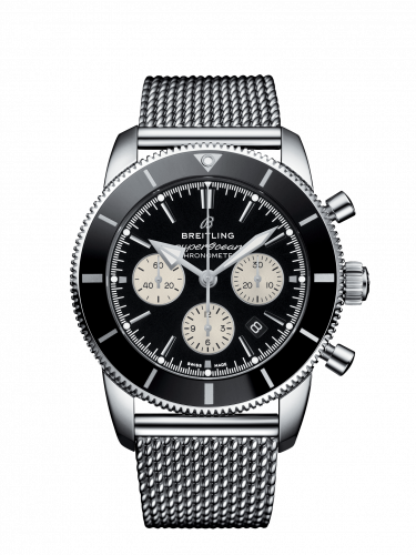 Remontoir à montres pour montre Breitling Superocean Heritage Superocean Heritage II B01 Chronograph 44 Stainless Steel / Noire / Bracelet