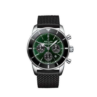 Remontoir à montres pour montre Breitling Superocean Heritage Superocean Heritage II B01 Chronograph 44 Stainless Steel / Verte / Rubber