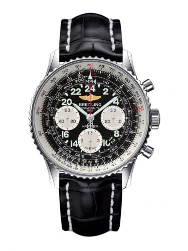 Remontoir à montres pour montre Breitling Navitimer Cosmonaute Stainless Steel / Noire / Croco