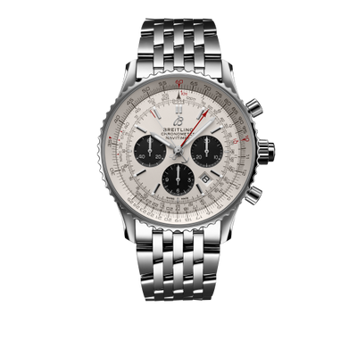 Remontoir à montres pour montre Breitling Navitimer Navitimer Rattrapante Stainless Steel / Argent / Bracelet