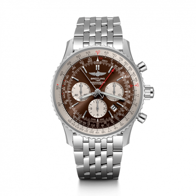 Remontoir à montres pour montre Breitling Navitimer Navitimer Rattrapante Stainless Steel / Panamerican Bronze / Bracelet