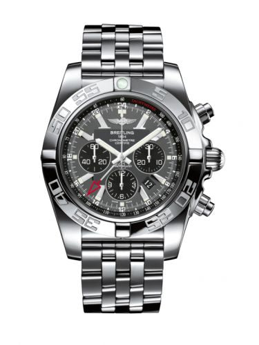 Watch Winder for watch Breitling Chronomat Chronomat 47 GMT Stainless Steel / Blackeye Gray / Bracelet