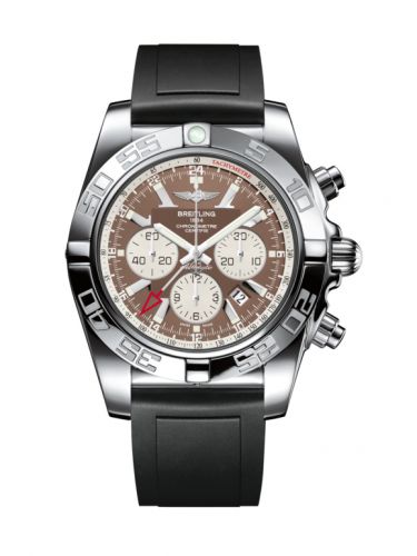 Remontoir à montres pour montre Breitling Chronomat Chronomat 47 GMT Stainless Steel / Metallica Marron / Rubber