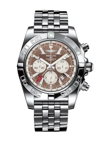 Remontoir à montres pour montre Breitling Chronomat Chronomat 47 GMT Stainless Steel / Metallica Marron / Bracelet