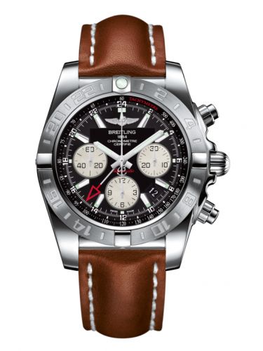 Remontoir à montres pour montre Breitling Chronomat Chronomat 44 GMT Stainless Steel / Onyx Noire / Calf