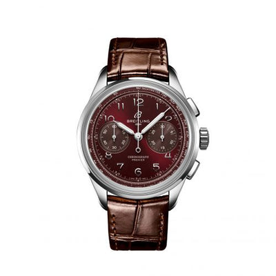 Remontoir à montres pour montre Breitling Premier Premier Heritage B09 Chronograph 40 Stainless Steel / Burgundy / Boutique Edition