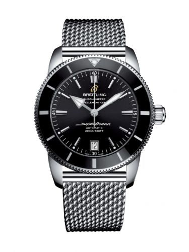 Remontoir à montres pour montre Breitling Superocean Heritage Superocean Heritage II 42 Stainless Steel / Noire / Noire / Bracelet