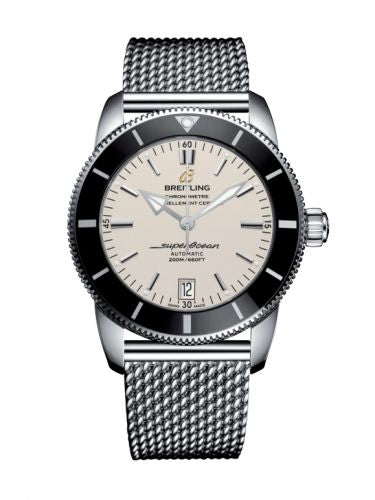 Remontoir à montres pour montre Breitling Superocean Heritage Superocean Heritage II 42 Stainless Steel / Noire / Argent / Bracelet