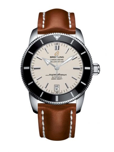 Remontoir à montres pour montre Breitling Superocean Heritage Superocean Heritage II 42 Stainless Steel / Noire / Argent / Calf / Pin