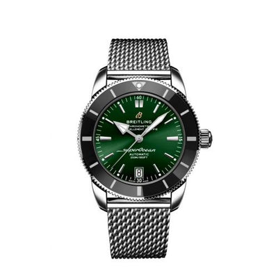 Remontoir à montres pour montre Breitling Superocean Heritage Superocean Heritage II 42 Stainless Steel / Verte / Bracelet