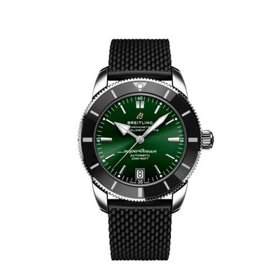 Remontoir à montres pour montre Breitling Superocean Heritage Superocean Heritage II 42 Stainless Steel / Verte / Rubber / Folding
