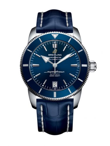 Remontoir à montres pour montre Breitling Superocean Heritage Superocean Heritage II 42 Stainless Steel / Bleu / Bleu / Croco / Pin