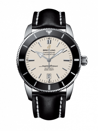 Remontoir à montres pour montre Breitling Superocean Heritage Superocean Heritage II 46 Stainless Steel / Noire / Argent / Calf / Pin