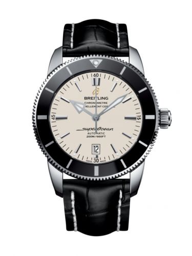 Remontoir à montres pour montre Breitling Superocean Heritage Superocean Heritage II 46 Stainless Steel / Noire / Argent / Croco / Pin