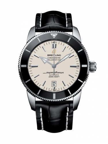 Remontoir à montres pour montre Breitling Superocean Heritage Superocean Heritage II 46 Stainless Steel / Noire / Argent / Croco / Folding