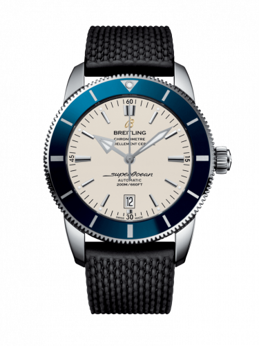 Remontoir à montres pour montre Breitling Superocean Heritage Superocean Heritage II 46 Stainless Steel / Bleu / Argent / Rubber / Folding