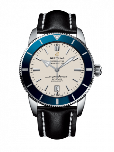 Remontoir à montres pour montre Breitling Superocean Heritage Superocean Heritage II 46 Stainless Steel / Bleu / Argent / Calf / Pin