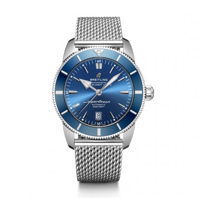 Remontoir à montres pour montre Breitling Superocean Heritage Superocean Heritage II 46 Stainless Steel / Bleu / Bleu / Bracelet