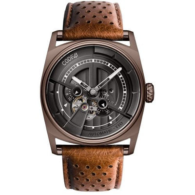 Remontoir à montres pour montre CODE41 Anomaly-01 Anomaly-01 Marron PVD / Marron