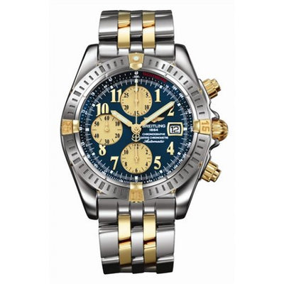 Remontoir à montres pour montre Breitling Chronomat Chronomat Evolution Stainless Steel / Yellow Or / Bleu