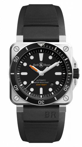 Watch Winder for watch Bell & Ross Instruments BR 03-92 Diver Stainless Steel / Black