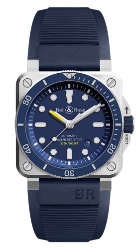 Uhrenbeweger für Uhr Bell & Ross Instruments BR 03-92 Diver Stainless Steel / Blue